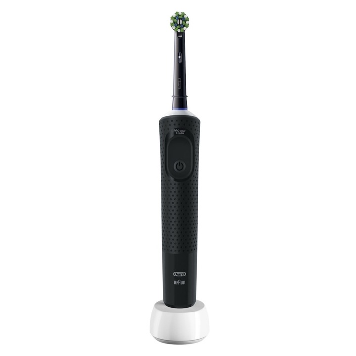 Електрическа четка за зъби Oral-B Vitality Pro, 2D почистване, 3 програми, 1 зарядно устройство, 1 глава, черна