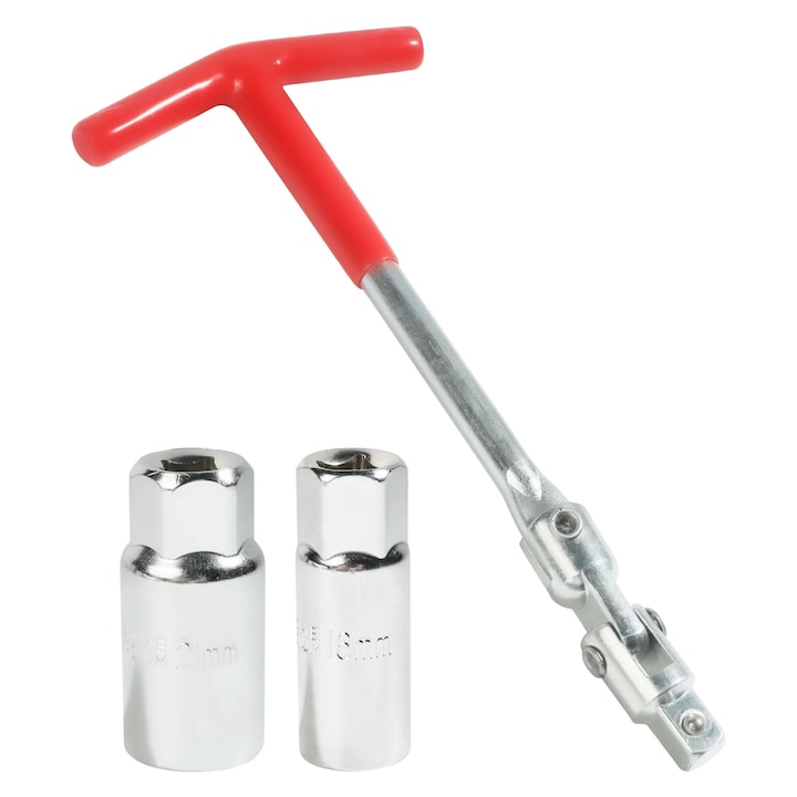 Cheie auto pentru bujii, articulata, 2 capete hexagonale, 16/21 mm