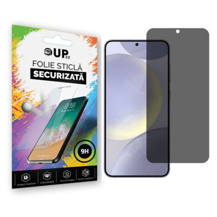 Folie Sticla Securizata Upzz Privacy Compatibila Cu Samsung Galaxy A26, Full Glue, Case Friendly, Antispy