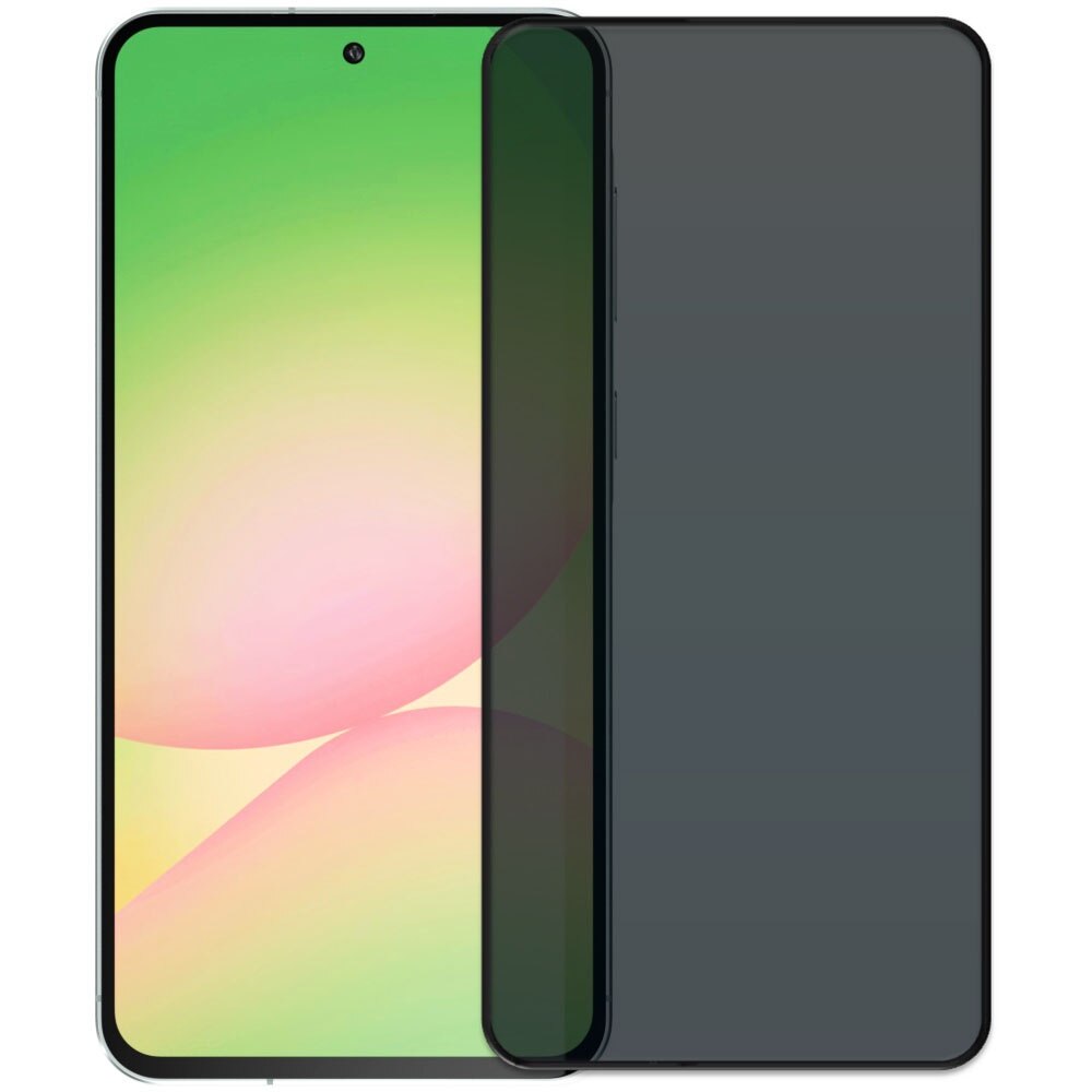 Folie din sticla securizata pentru Samsung Galaxy A56 5G, HAMSTERBOX Privacy Shield, Protectie completa ecran, Full face, Aplicare rapida, Case Friendly, Negru