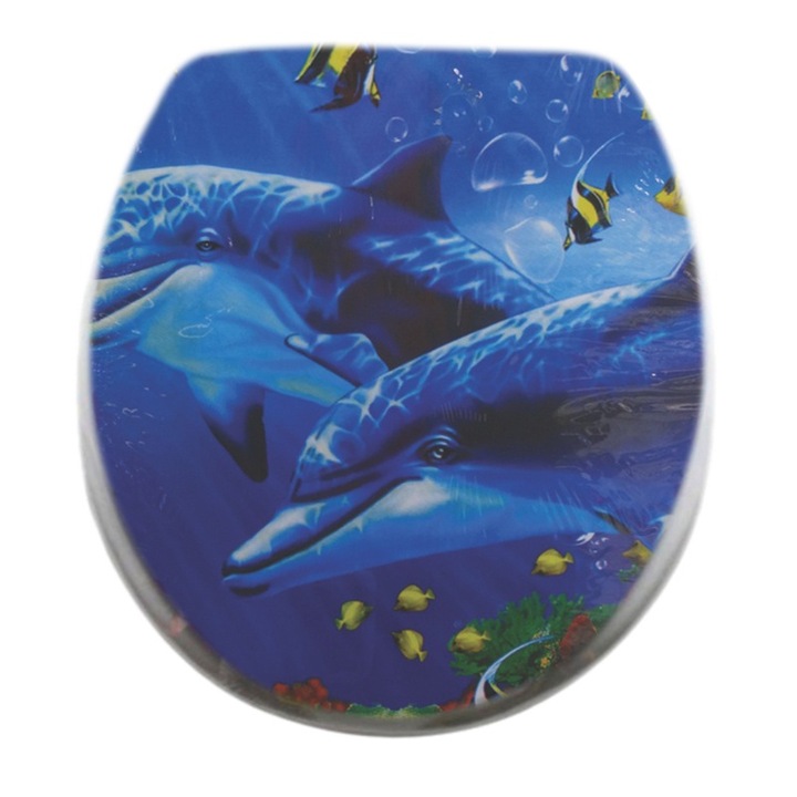 Тоалетна седалка с гъба, Delfini, KY5019, 400 x 360 mm