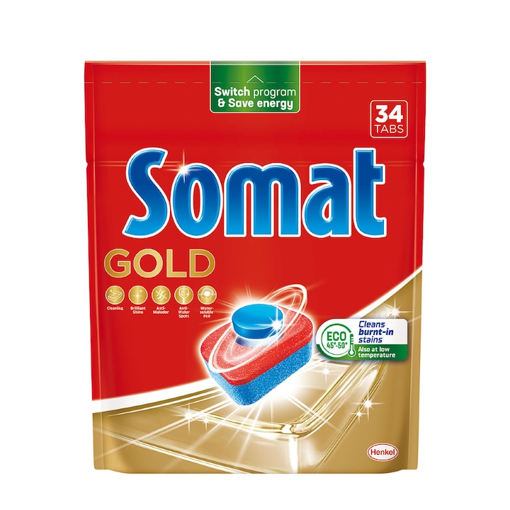 Csomag 2 X Mosószer tabletta Gold Somat 34db