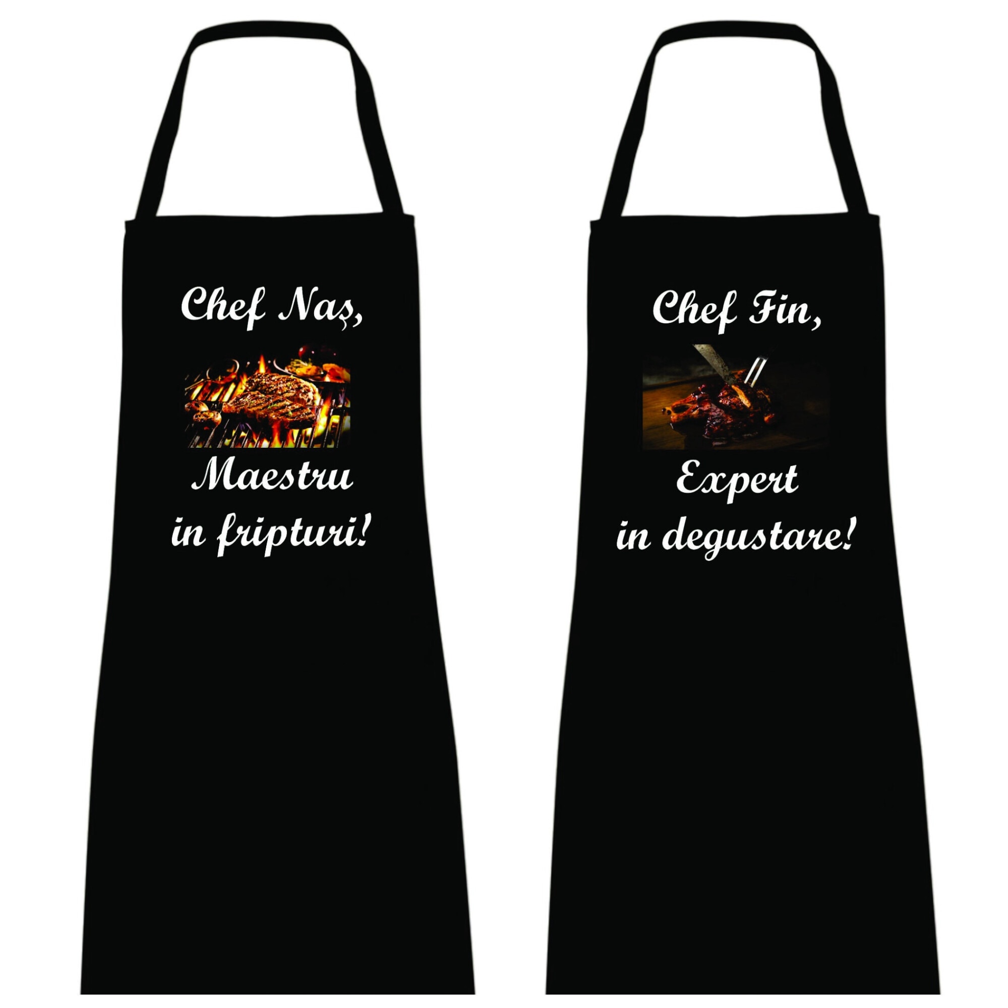 Set Sorturi personalizate: Chef Nas, Maestru in fripturi, Chef Fin ...