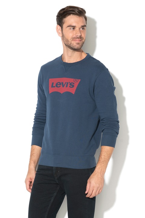 Levi's, Суитшърт с лого, Петрол, XL