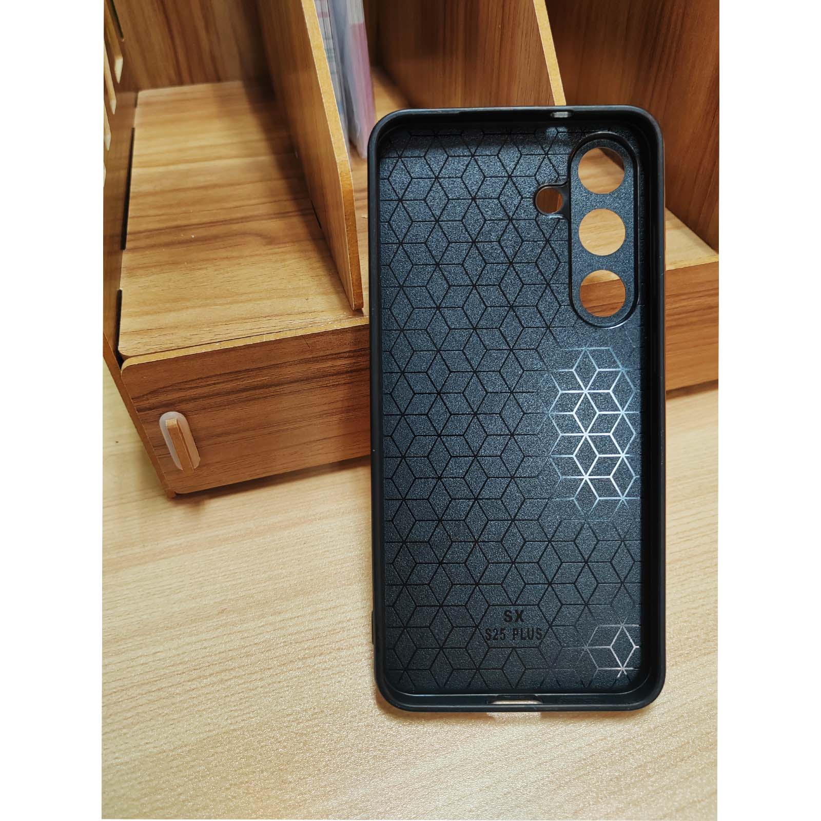 Carcasa pentru telefon Samsung S25 Plus, TREXORA, ultra-subtire, piele de afaceri, albastra