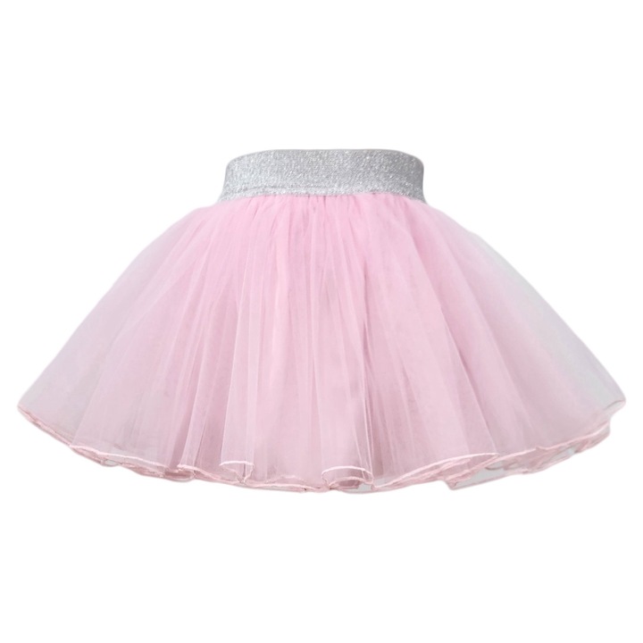 Fustita tutu fete, culoare bleu, Roz deschis