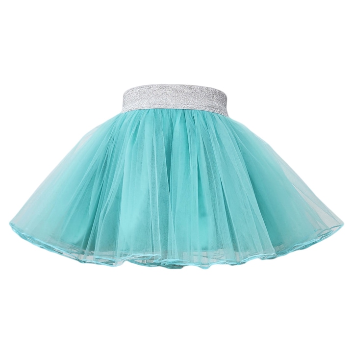 Fustita tutu fete, culoare bleu, Turcoaz
