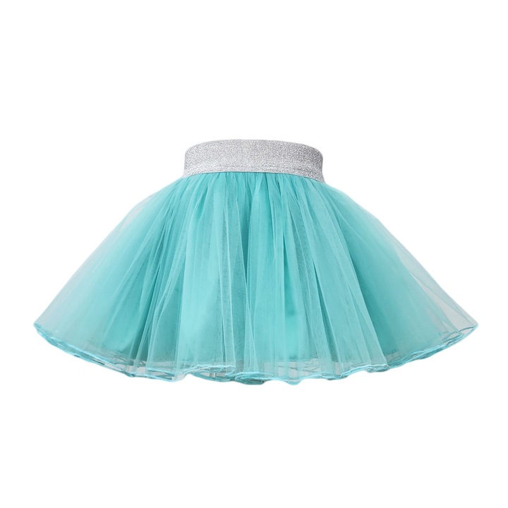 Fustita tutu fete, culoare bleu, Turcoaz