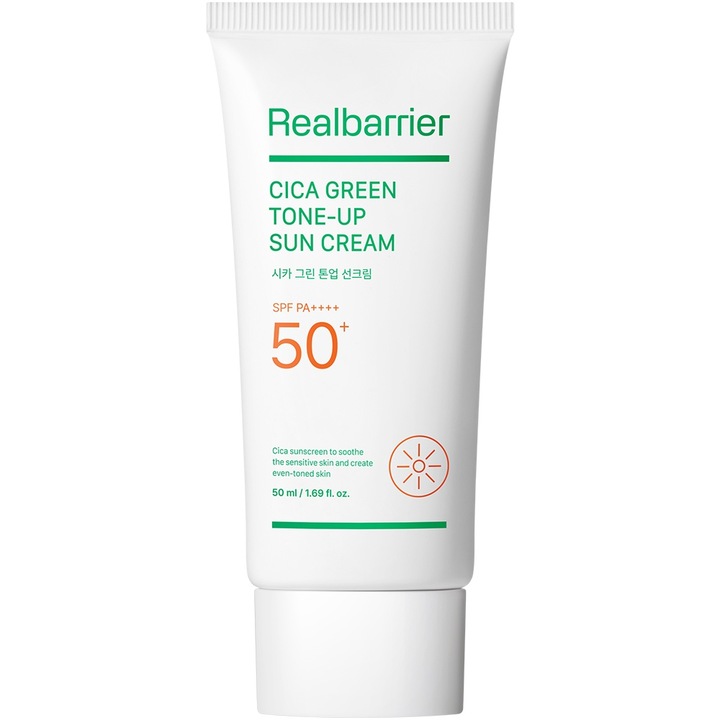 Cica Green Tone Up Sun Cream Crema de fata SPF 50+ PA++++ 50 ml