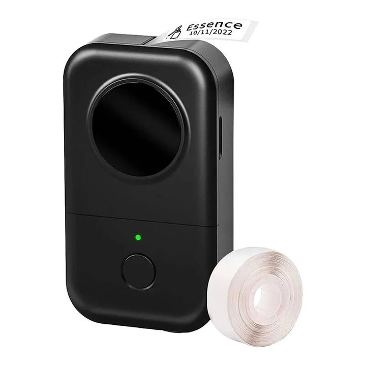 Imprimanta de etichete portabila Phomemo D30, Bluetooth, 12-15 mm, negru, 131.5x75.5x29 mm