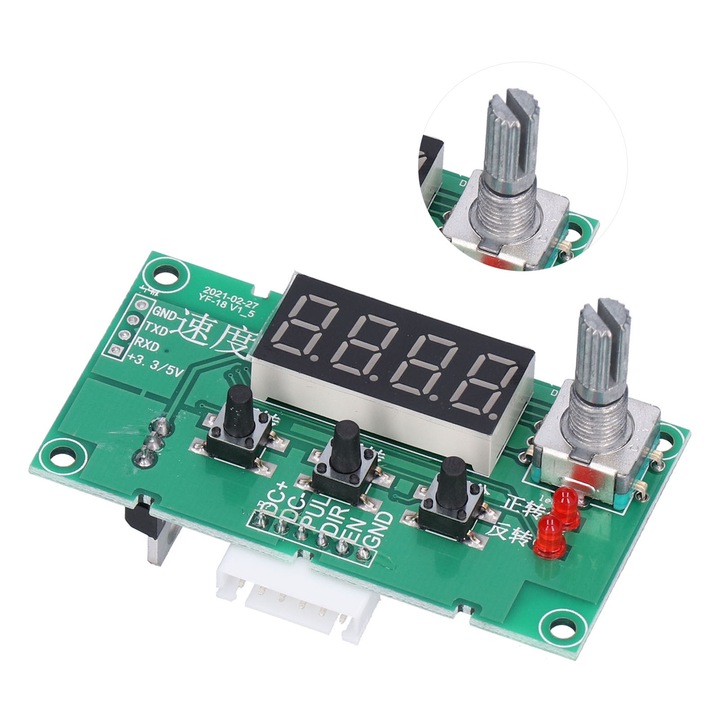 Jormftte léptetőmotor vezérlőpanel, YF-18 modell, 0.1-999 ford./perc, DC8-24V