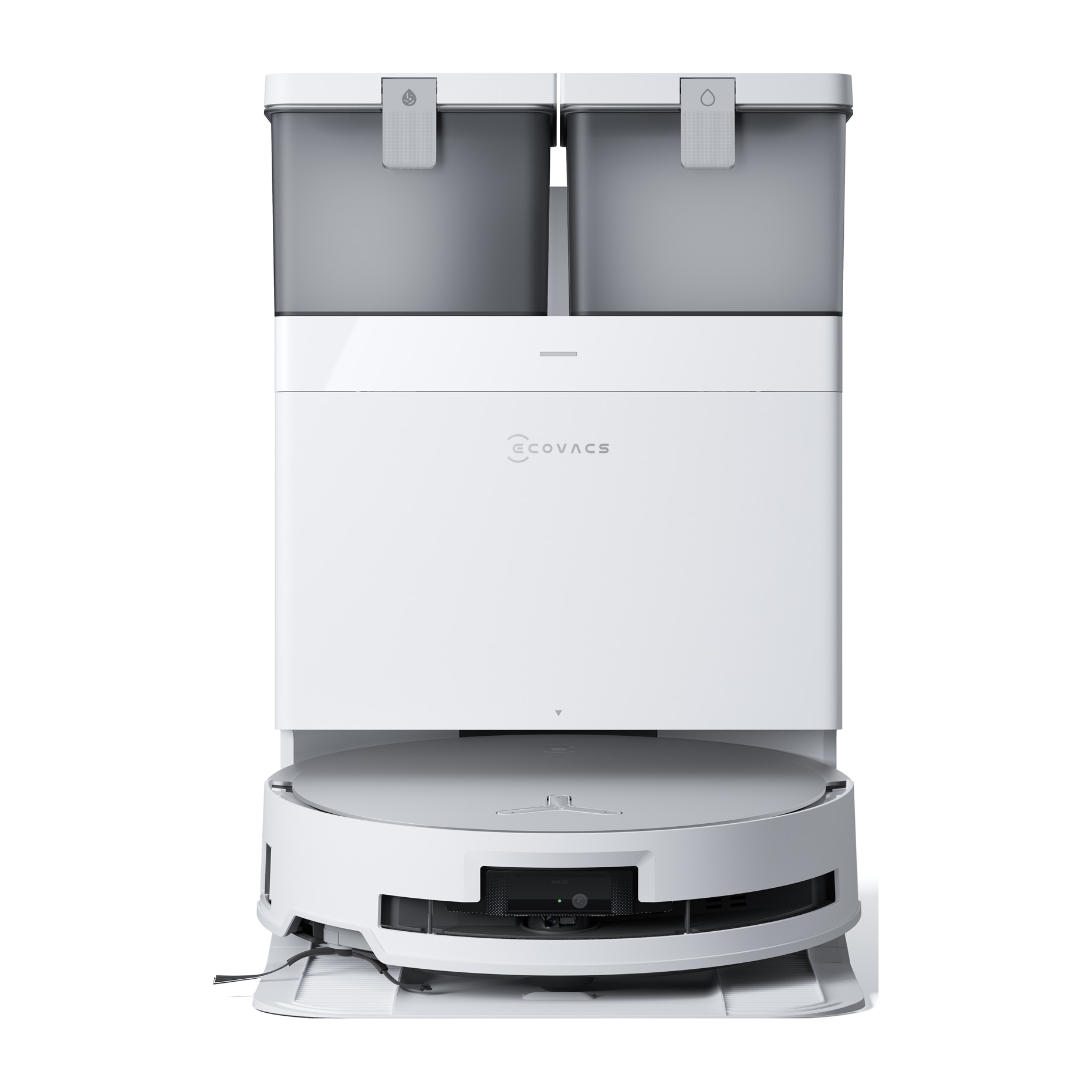 Robot de aspirare Ecovacs DEEBOT X8 OMNI, 18000Pa, baterie Li-Ion 6400mAh, capacitatea rezervorului de apa 110ml, capacitatea cosului de praf 220ml, capacitate rezervor statie pent