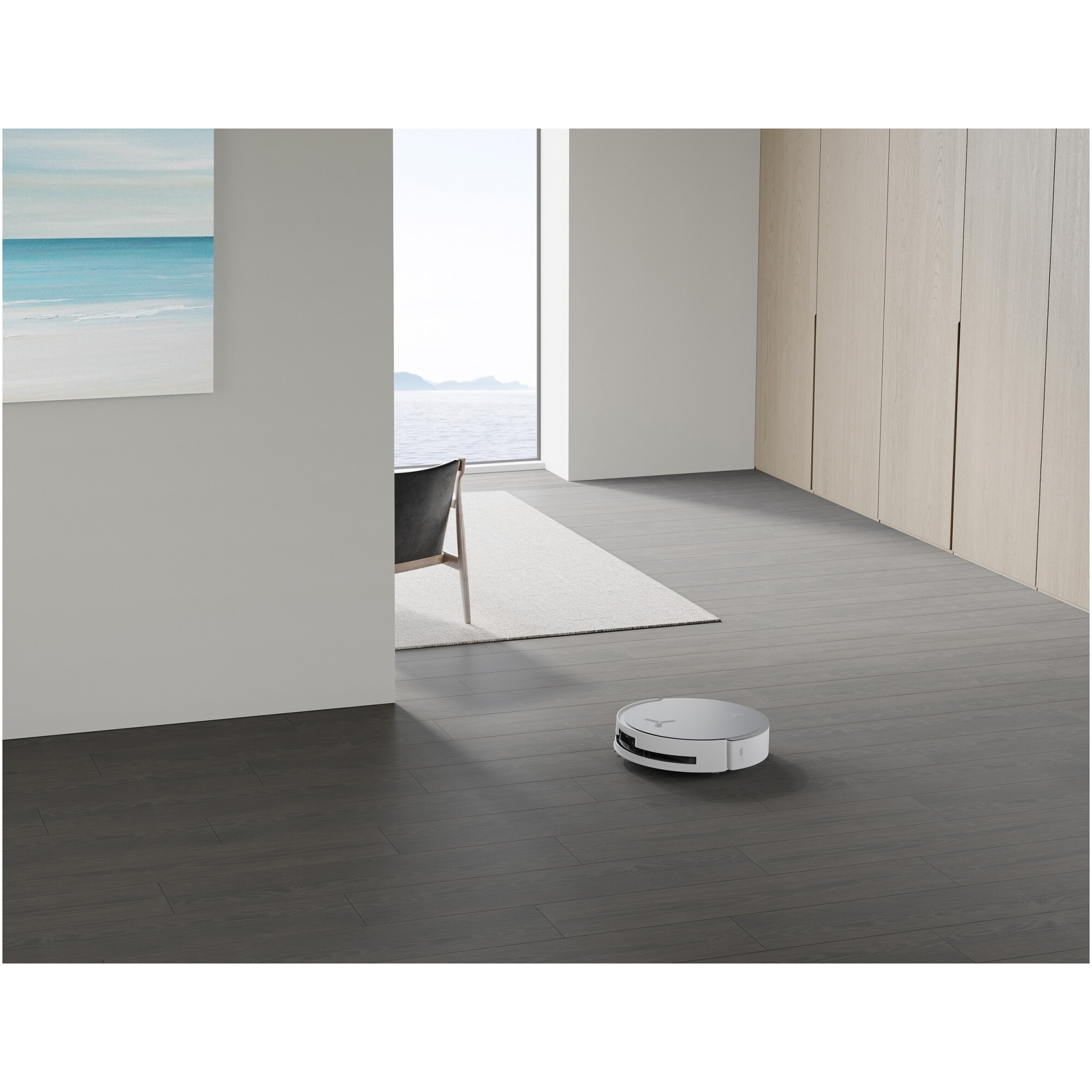 Robot de aspirare Ecovacs DEEBOT X8 OMNI, 18000Pa, baterie Li-Ion 6400mAh, capacitatea rezervorului de apa 110ml, capacitatea cosului de praf 220ml, capacitate rezervor statie pentru apa murdara 2 x 4L, capacitate cos praf statie 3L, alb