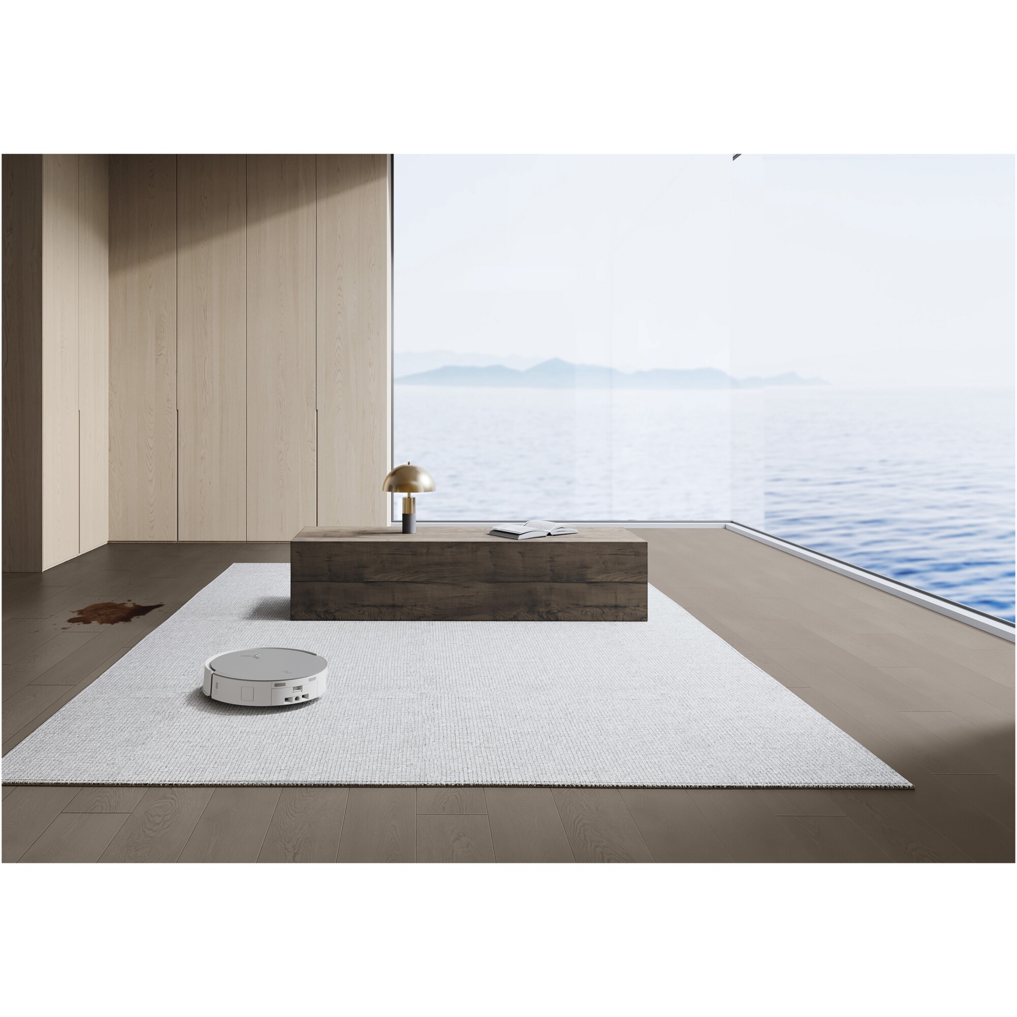 Robot de aspirare Ecovacs DEEBOT X8 OMNI, 18000Pa, baterie Li-Ion 6400mAh, capacitatea rezervorului de apa 110ml, capacitatea cosului de praf 220ml, capacitate rezervor statie pentru apa murdara 2 x 4L, capacitate cos praf statie 3L, alb