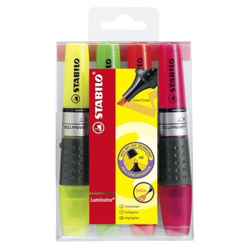 Textmarker Stabilo Luminator, 4 culori Textmarker Stabilo Luminator, 4 culori