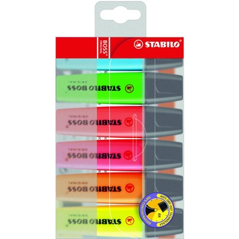 Set 6 textmarkere colorate Stabilo BOSS ORIGINAL Set 6 textmarkere colorate Stabilo BOSS ORIGINAL