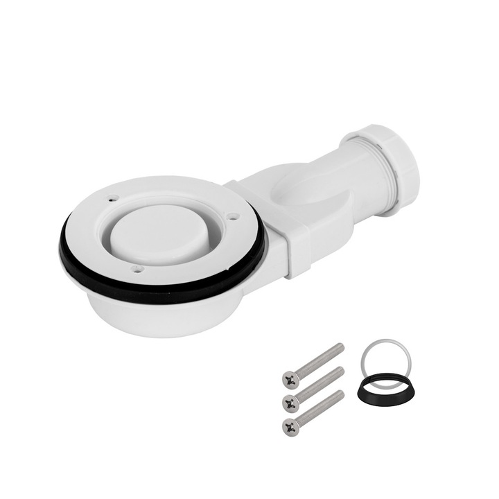 Sifon Pentru Chiuveta, Granitan, Maro, 90 mm, Drenaj Fi 40 mm, Inaltime 65 mm, Lungime 230 mm, Curatare Usoara, Rezistent La Infundare