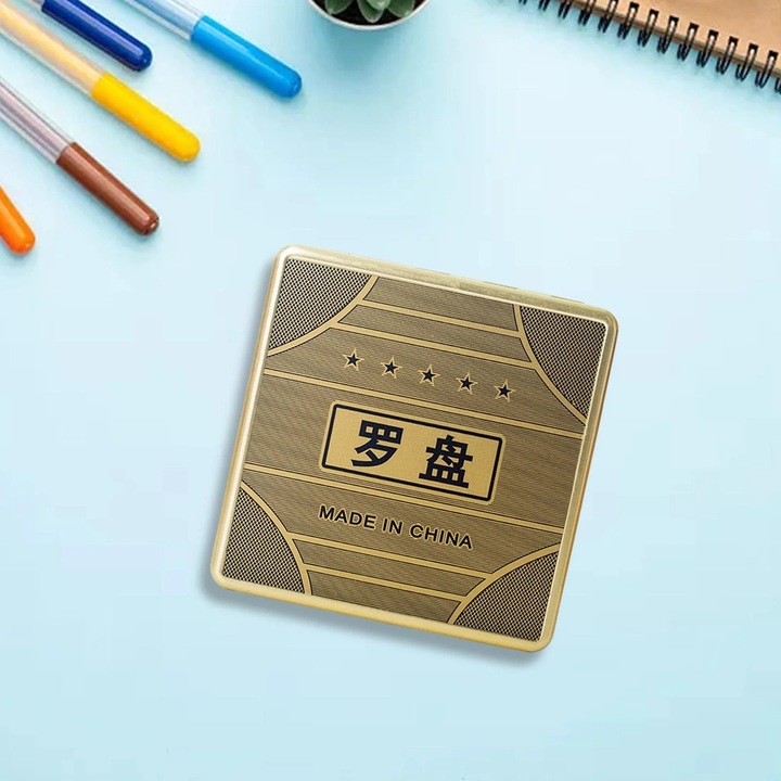 Компас Feng Shui Luo Pan, 10 см, цинкова сплав, ретро китайски дизайн, декоративен и полезен