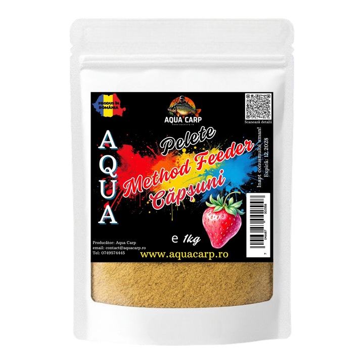 Pelete Aqua Method Feeder Capsuni 1 Kg