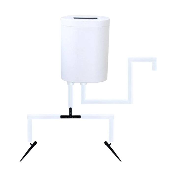 Комплект автоматична система за капково напояване, електронен напоителен уред за саксийни растения, бял, вътрешно/външно