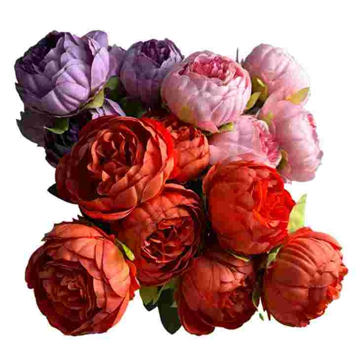 Buchet 7 fire bujori artificiali