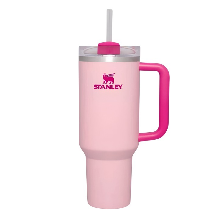 Stanley Quencher termosz rozsdamentes acél bögre, BPA mentes, 1180 ml, Rózsaszín/Piros