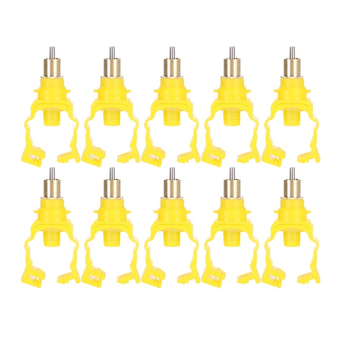 11 броя нипелни поилки за зайци с тръбна връзка, автоматични, издръжливи