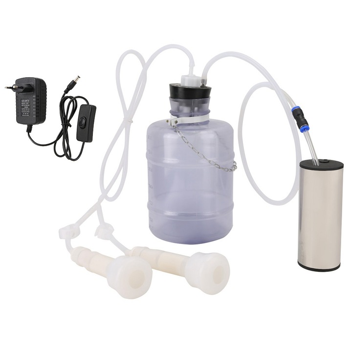 Kit de muls Enforose pentru vaci si capre, pompa cu vid, capacitate 3L, set complet