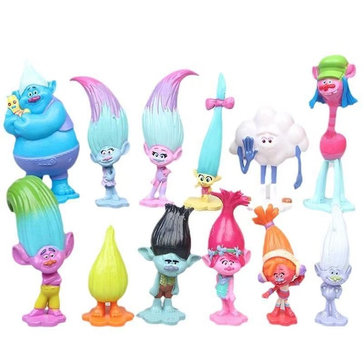 Set figurine modele, 12 piese, multicolor, Toy Figure, PVC, 3 ani+