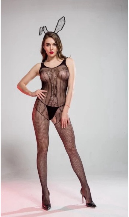 Catsuit Eross, negru, One Size