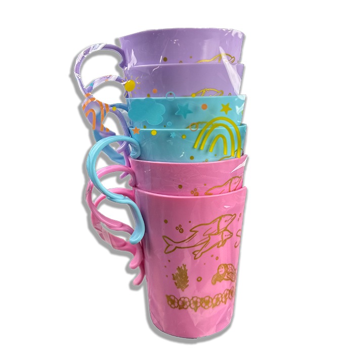 Set cani din plastic 6 buc