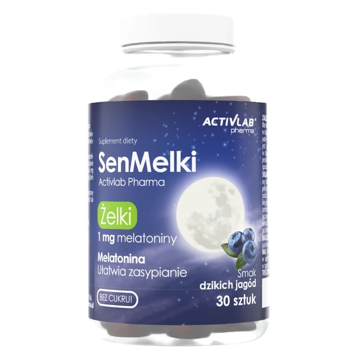 ActivLab Pharma SenMelki, jeleuri cu aroma de afine, 30 jeleuri, alte suplimente alimentare