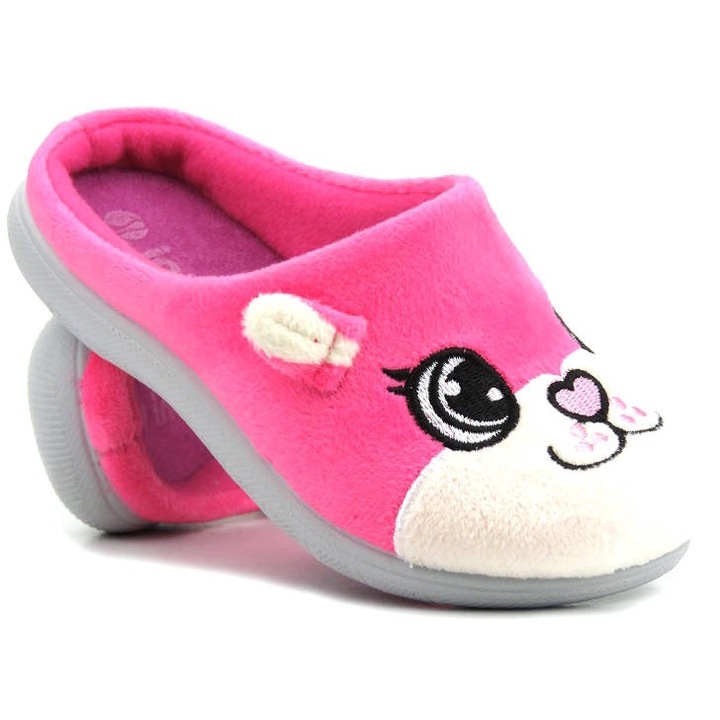 INBLU papucs, rózsaszín, szintetikus, mosolygós arc, 27 EU