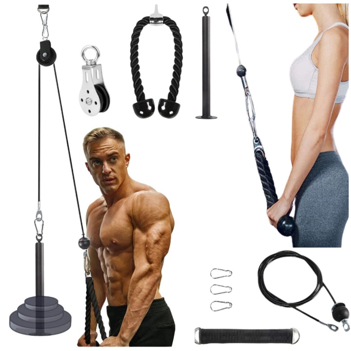 Extensor VIVE fitness, 1,8 kg, 200x33cm, negru