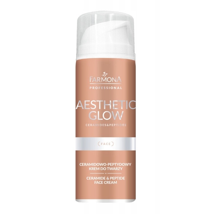 Farmona arcápoló krém, Aesthetic Glow, 150 ml, ceramidokkal és peptidekkel, minden bőrtípusra