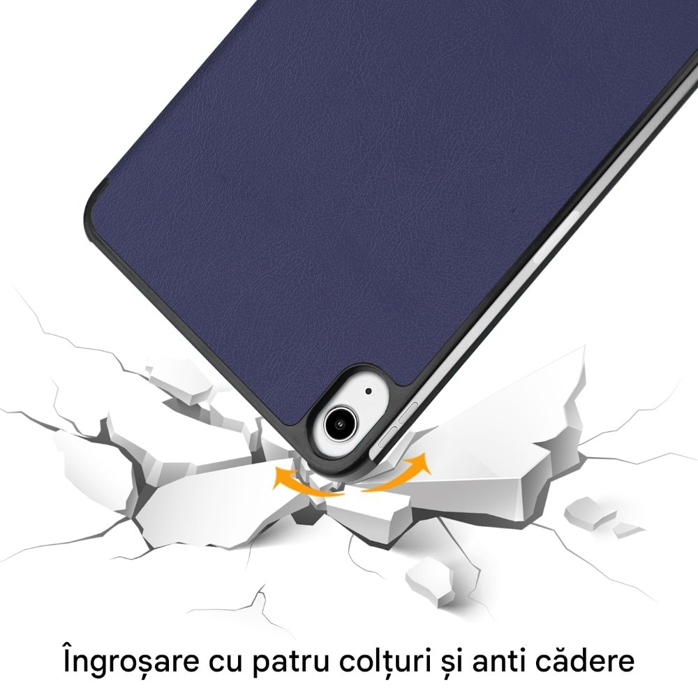 Husa pentru tableta pentru iPad mini 6, 8,3 inci, Accesorio FoldPro, Materiale PU si PC, protectie cuprinzatoare, suport multi unghi, deschidere precisa, functie de trezire in somn, rezistenta la impact, rezistenta la uzura, albastru profund