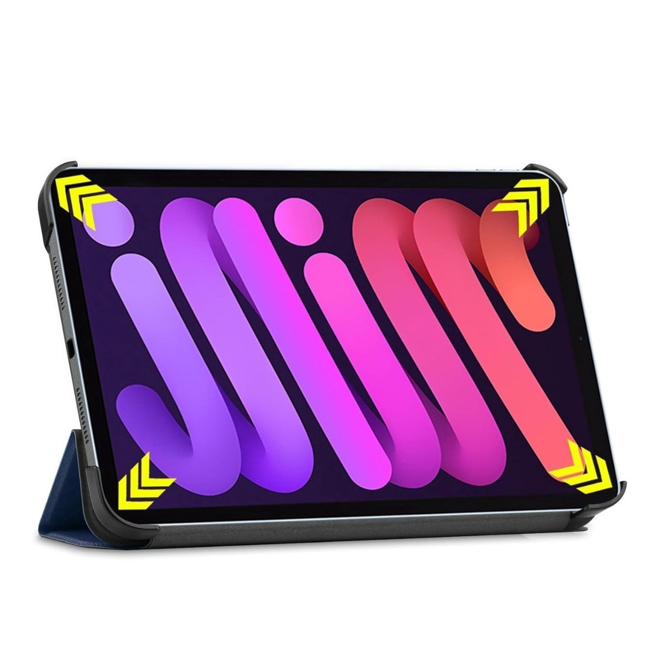 Husa pentru tableta pentru iPad mini 6, 8,3 inci, Accesorio FoldPro, Materiale PU si PC, protectie cuprinzatoare, suport multi unghi, deschidere precisa, functie de trezire in somn, rezistenta la impact, rezistenta la uzura, albastru profund