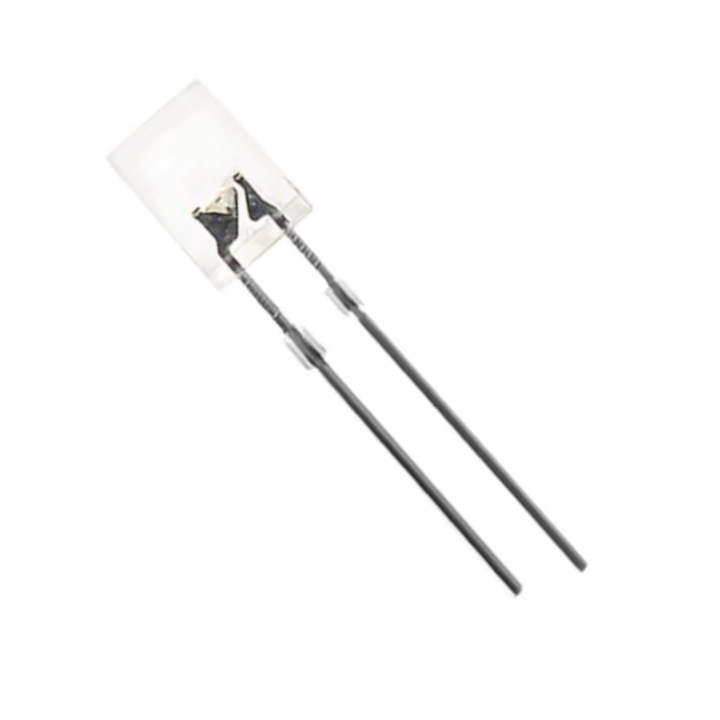 Set 2 diode LED dreptunghiular, SE, alb, 2x3x4mm, 3.2V