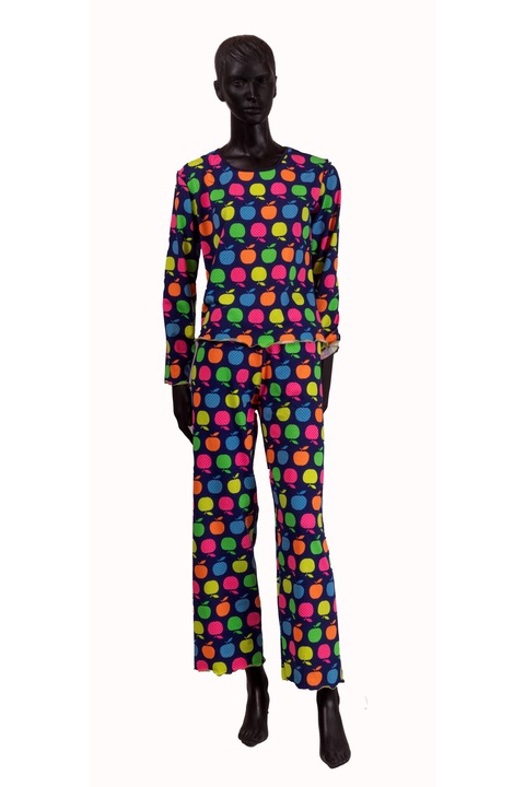 Pijama dama, bumbac, APPLE, BLD by Exclusive