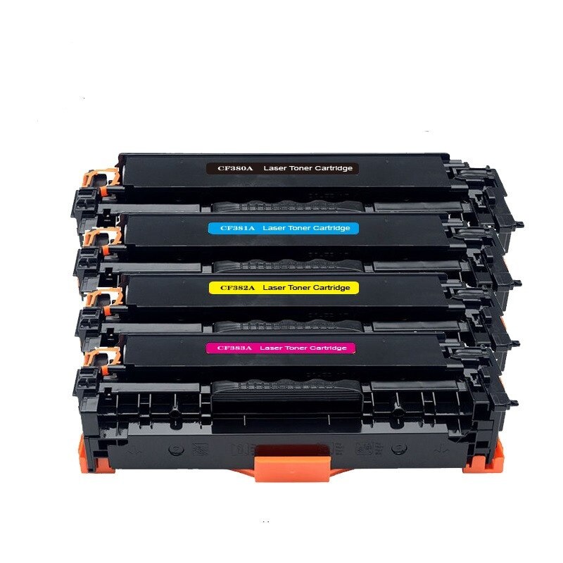 CF380A Set 4 Toner Compatibil BK/C/M/Y, HP Color LaserJet Pro MFP M476 dn,CF380a 4.4K/CF381A 2.7K/CF382A 2.7K/CF383A 2.7K