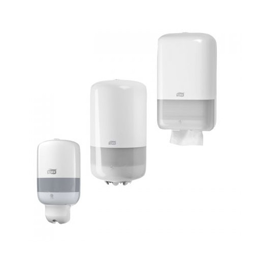 Pachet 3 dispensere TORK Prosop Rulou, Hartie Igienica Bulk, Sapun lichid 475