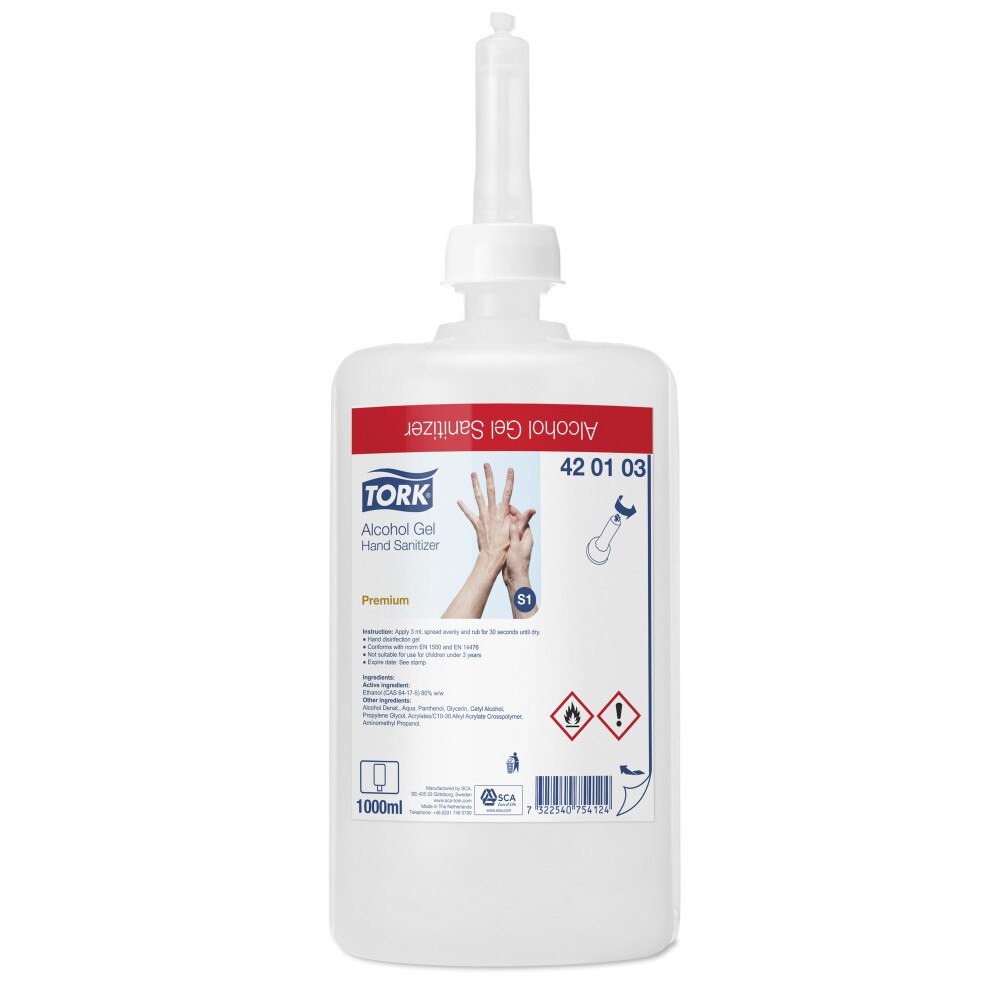 Gel Dezinfectant Alcoholgel Premium 1L Tork