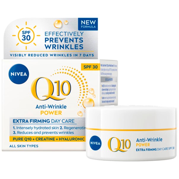 Crema de zi NIVEA Q10 antirid cu SPF 30, 50 ml