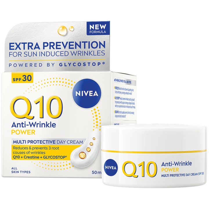 NIVEA Q10PLUS Ránctalanító Nappali Arckrém FF30 50 ml