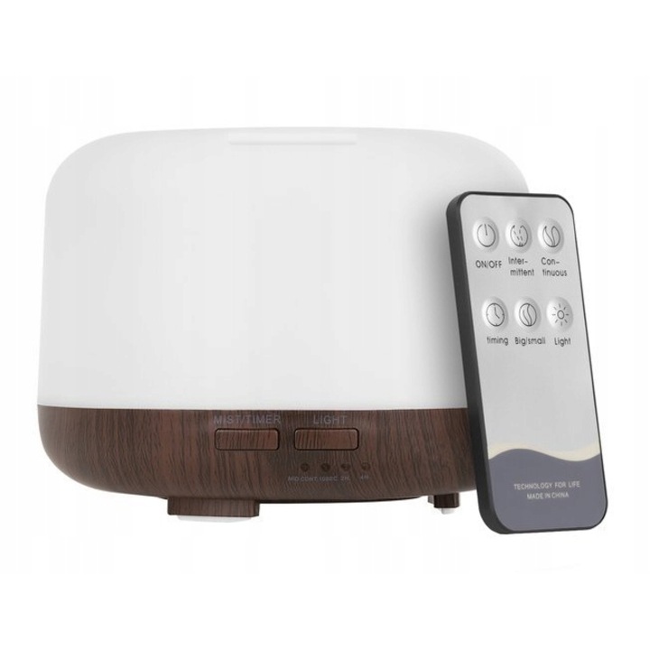 Dispozitiv aromaterapie yacht, umidificator, lumina de noapte colorata, efect fum, 150ML