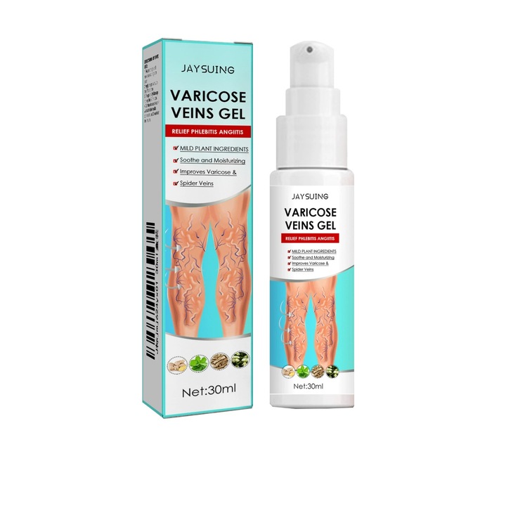 Testápoló kezelések Visszérre, masszázs gél, lábfájdalmat enyhítő gél 30 ml