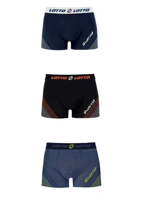 Szett 3 db Lotto férfi boxer LB1260, Többszínű, L