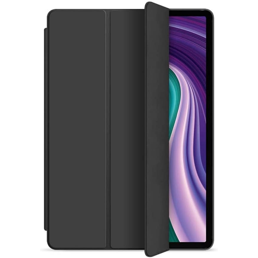 Husa pentru tableta iPAD Air11 2024, iPAD Air 5/4, 10.9, model 2022/2021/2020, 10.9 inch, Sigloo, interior de piele sintetica, spatele din silicon, rezistent la socuri, Black