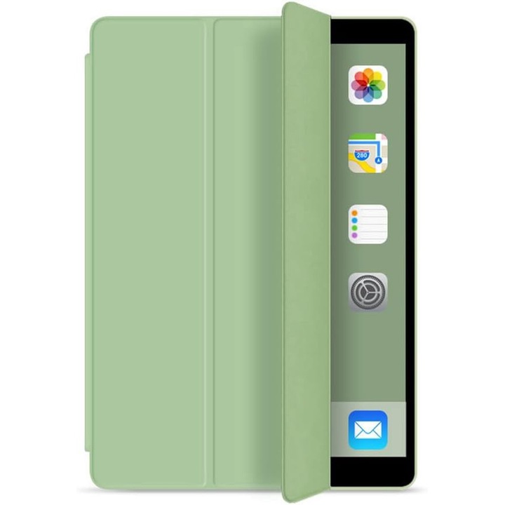 Калъф за таблет за iPAD Air11 2024, iPAD Air 5/4, 10.9, модел 2022/2021/2020, 10.9 инча, Sigloo, интериор синтетична кожа, силиконов гръб, удароустойчив, Зелен