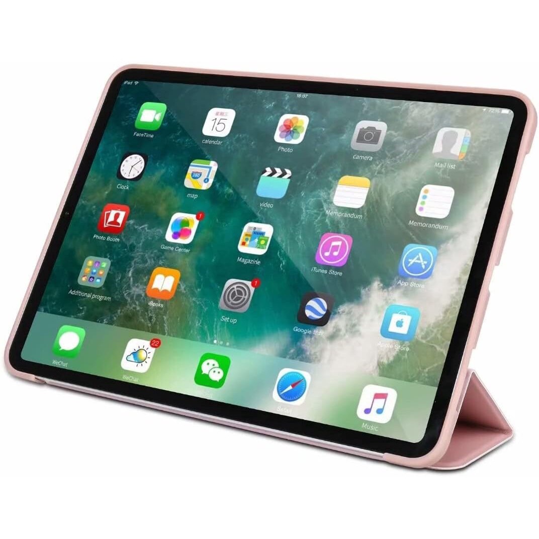 Husa Slim Sigloo, Smart Cover, Trifold, pentru tableta Huawei Matepad T10 / T10s (9.7 inch / 10.1 inch), Roz pudrat